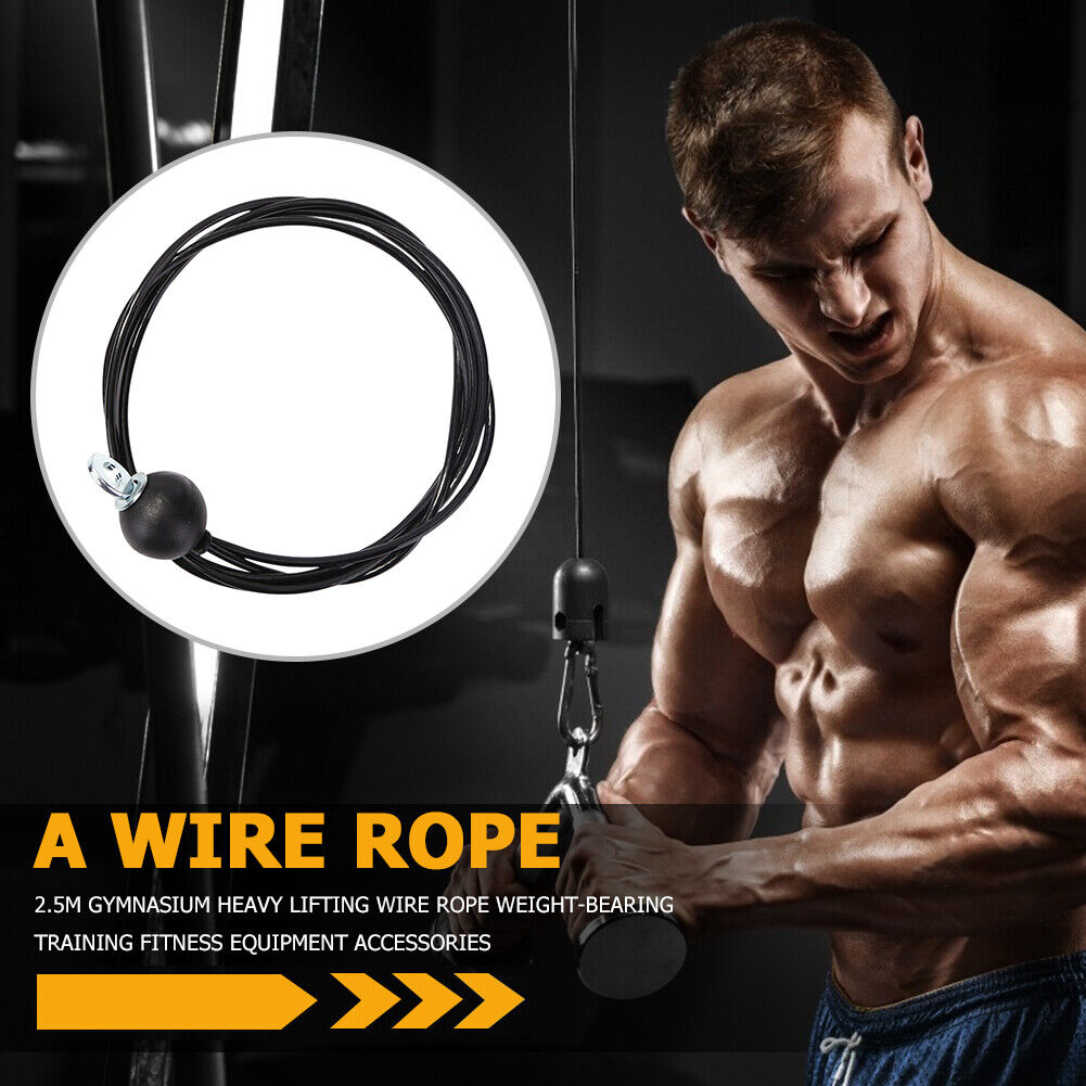 Gym Cable Wire Rope Heavy Duty Training Strength Fitness Pulley Equipment