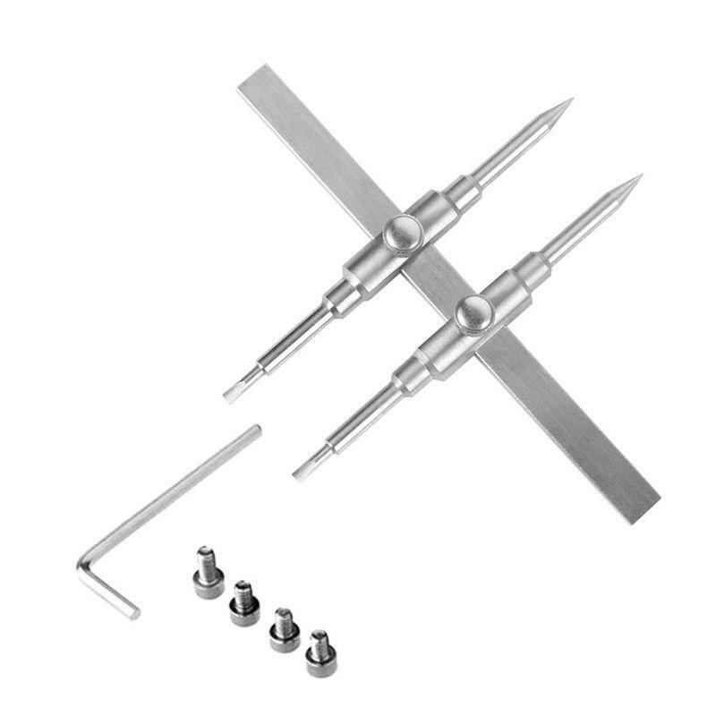 1Set Dual Tip Stainless Steel Lens Spanner Wrench Opening Tool for DSLR Cameras