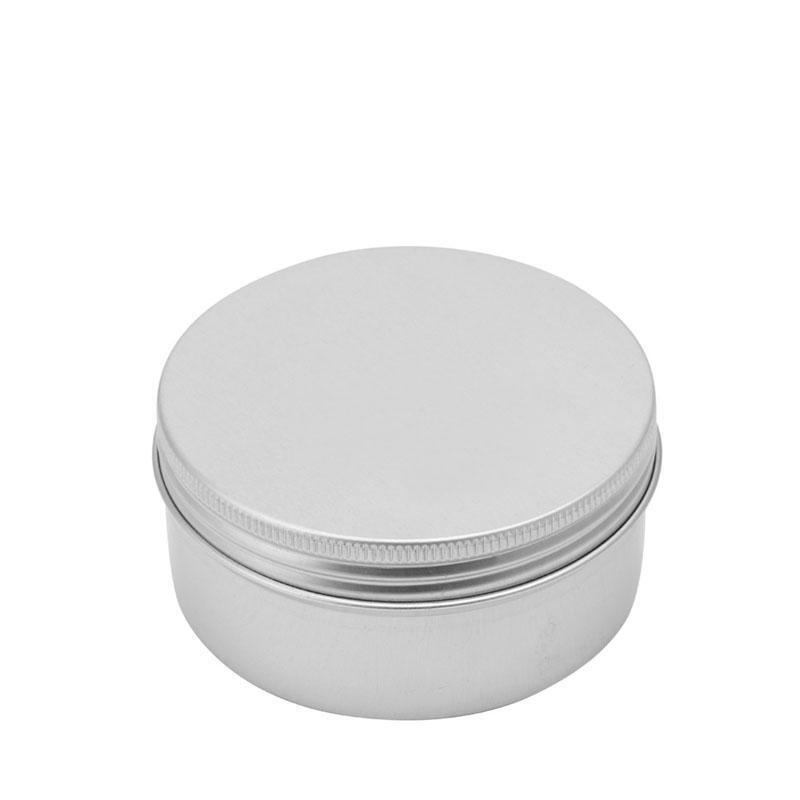10-200ML Durable Aluminum Cosmetic Pot Lip Balm Jar Containers Oil Wax Empty New