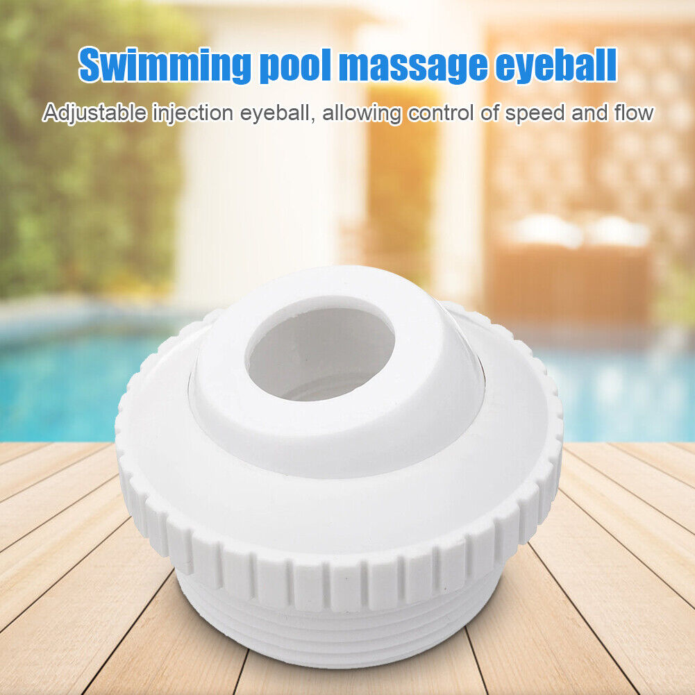 Swimming Pool Spa Return Jet Eyeball Massage Nozzle Bathtub Pipe Connector