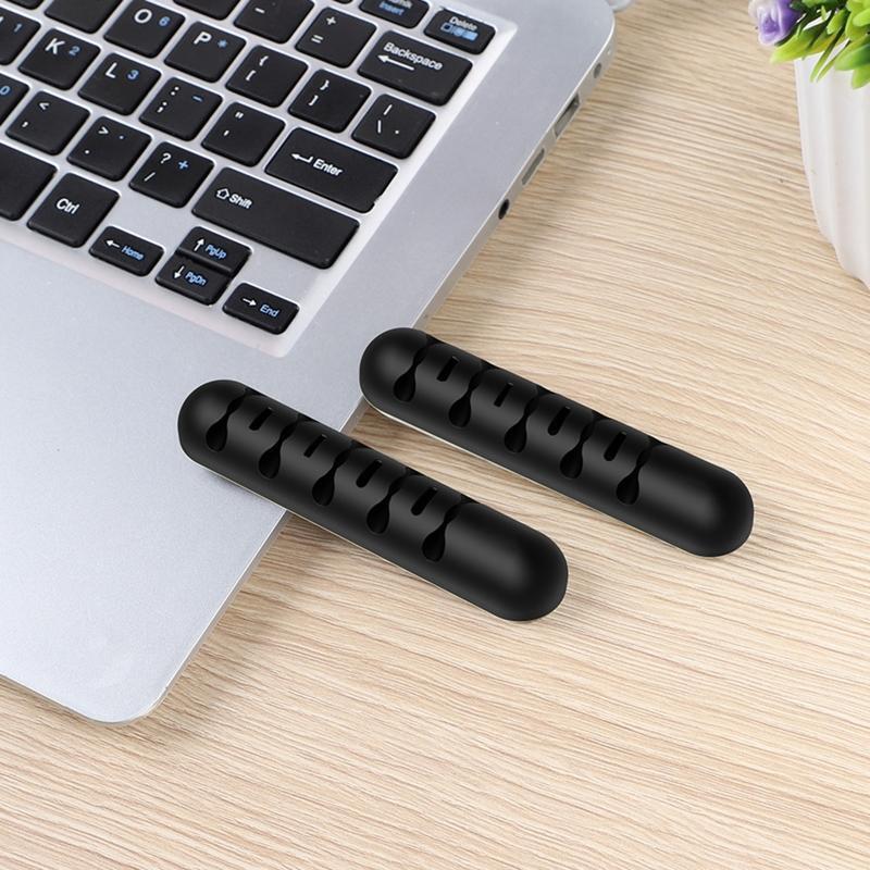 Magnetic Storage Phone Charging Cable Desktop Organizer Data Cable Fixing Clamp