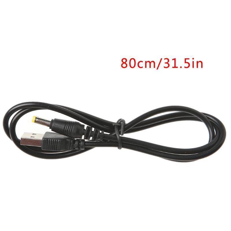 80cm USB DC Power Cable 4.0x1.7mm, 5V Barrel Jack Plug Male Connector Cord
