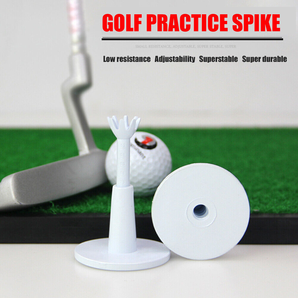 2pcs Adjustable Rubber Golf Tees Training Practice Golf Ball Holder Tees
