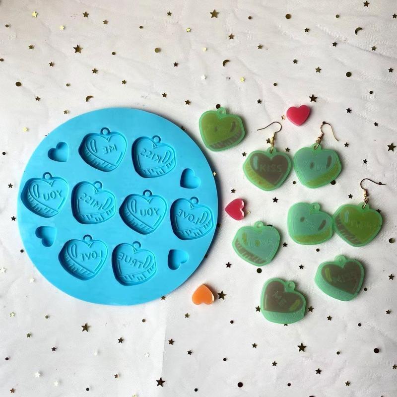 Silicone Pendant Moulds Clay Molds Silicone Keychain Moulds Silicone Material