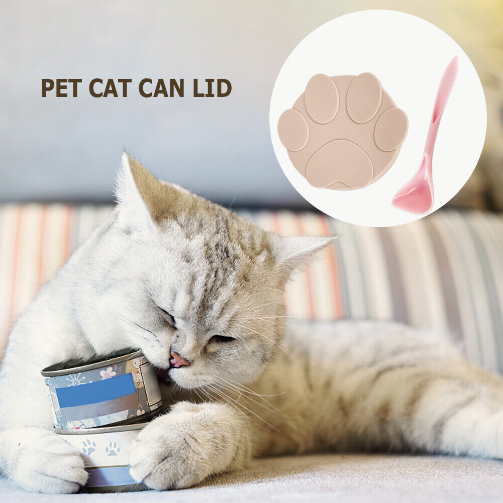 Pet Food Can Cover Silicone Dog Cat Food Storage Fresh Lid Seal Cap (Pink)