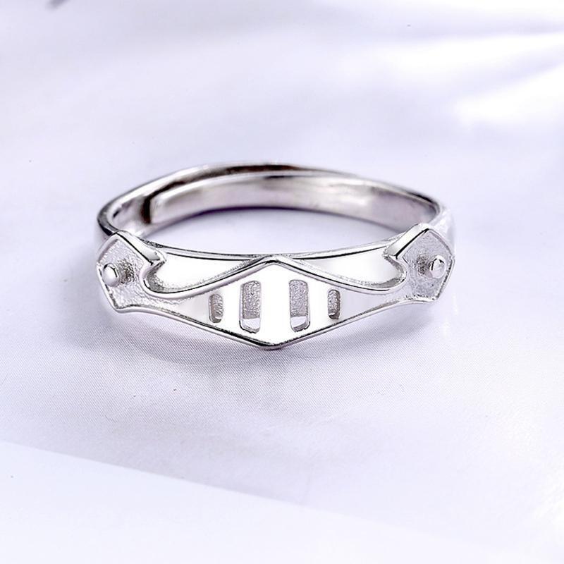 2 Pcs/Set Fashion Adjustable Matching Ring Princess and Knight Lover Couple Ring