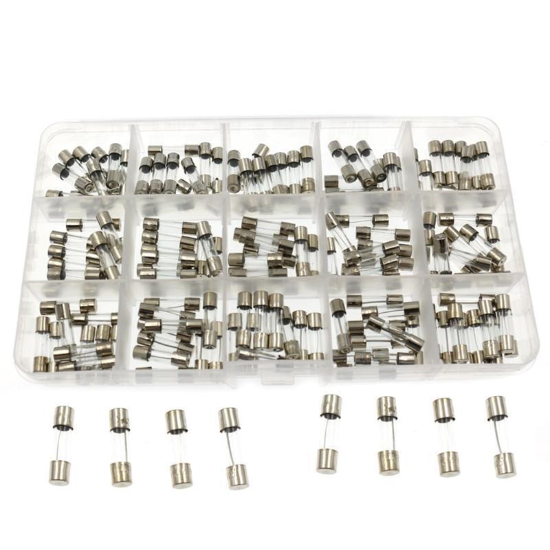 150Pcs/Box 15Values 5x20mm Fast Glass Fuse Kit  0.1-30A 250V 5x20 Insurance Tube