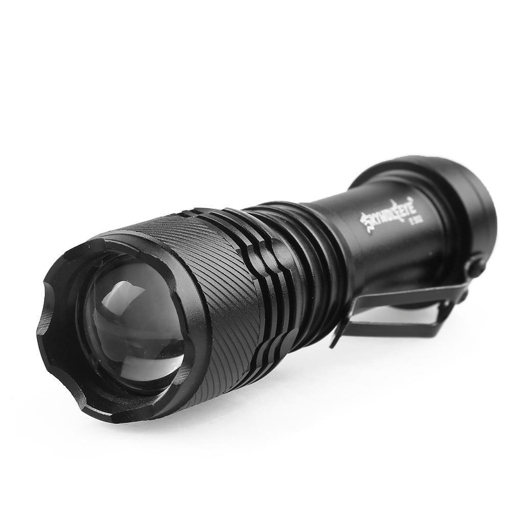 Skywolfeye XPE LED Flashlight Torch Zoomable Outdoor Home Emergency Light