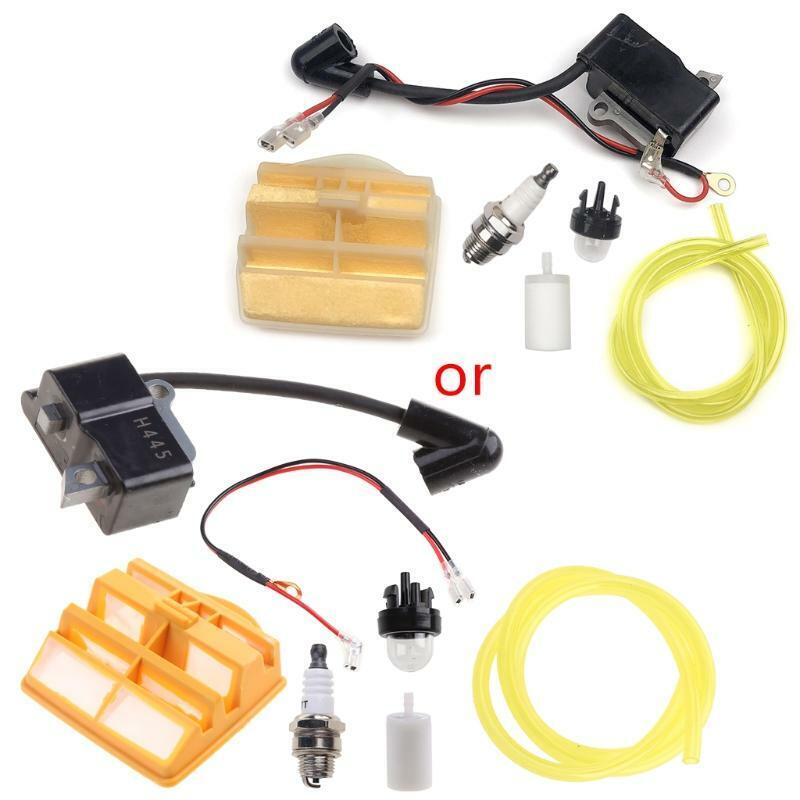 Ignition Coil Air Filter Primer Bulb Spark Plug for 445 450 JONSERED 2245 2250 C