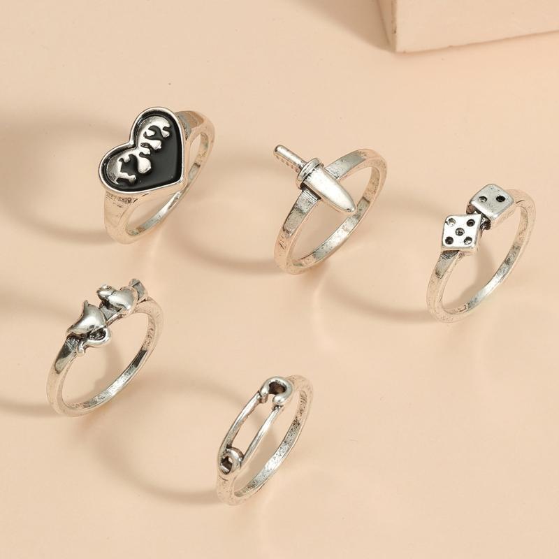 Anniversary Promise Wedding Ring Endless Love Finger Band Jewelry for Women Men