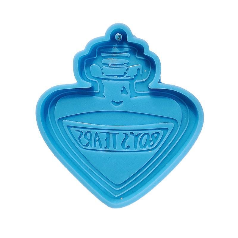 Poison Bottle Keychain Mold Epoxy Crystal Silicone Mold Customized Mold