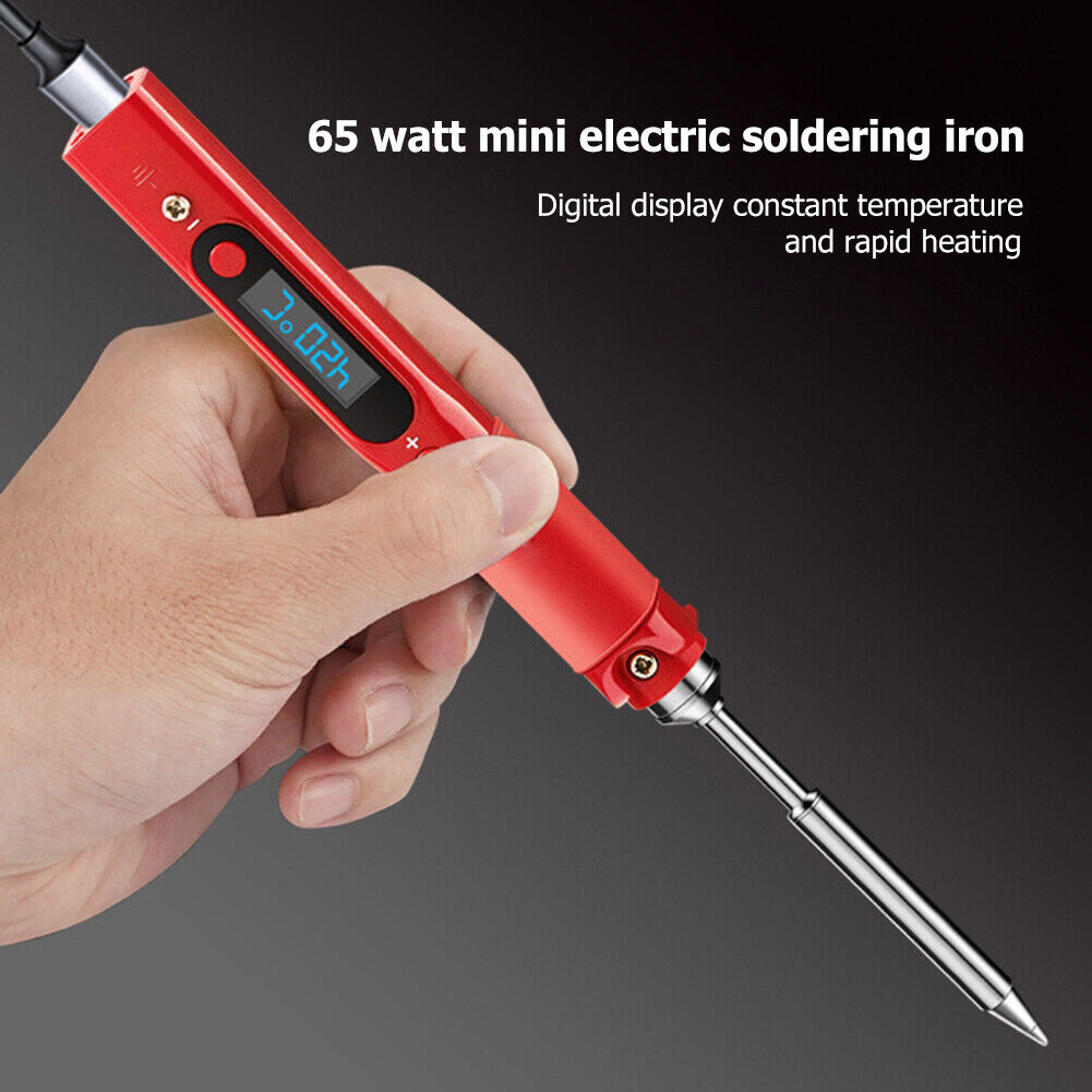Adjustable Temperature Mini Soldering Iron 60W LED Display Electric Solder