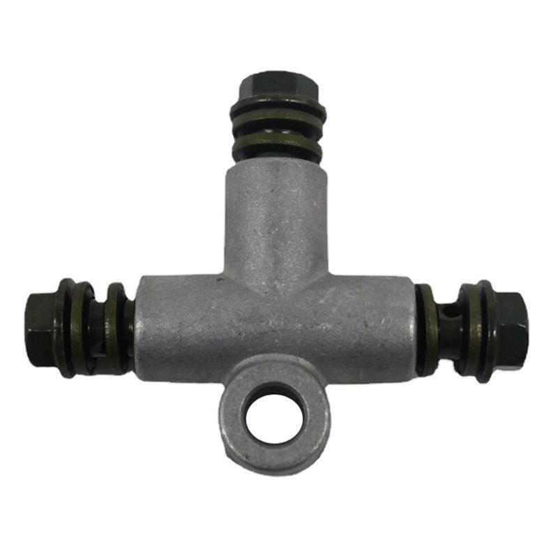 Universal Motorcycle Brake Hose Line CNC Pipe Connect Coupling Tee 3 Way Adapter