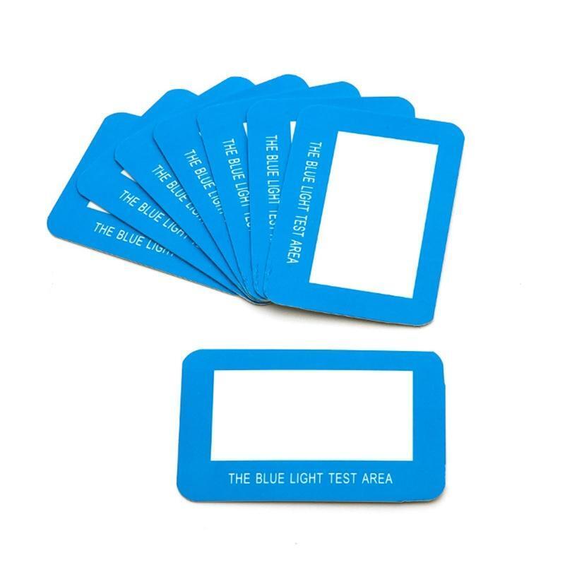 100 Pieces/Set Paper Anti-Blue Light Glasses Lens Test Card Polarized Sunglasses