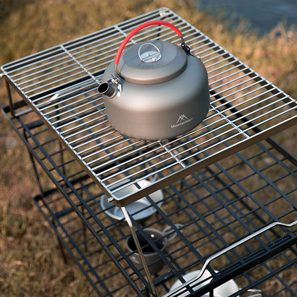 Outdoor Camping Water Kettle Stainless Steel Hiking Picnic Cookware Teapot