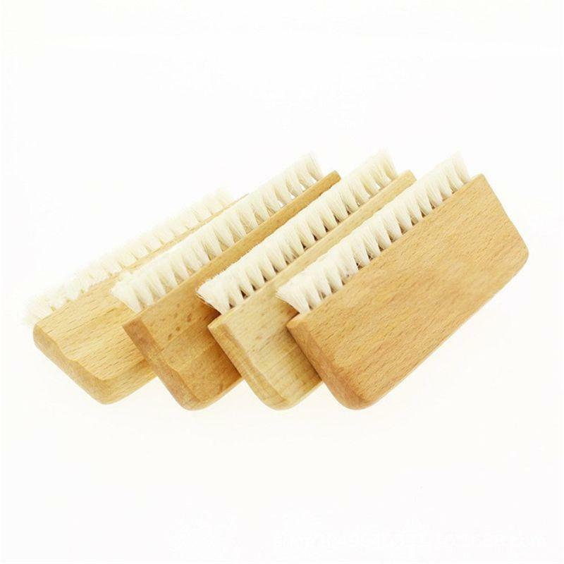 LP Vinyl Record Cleaning Brush Anti-static Goat Hair Wood Handle Brush Cleaner