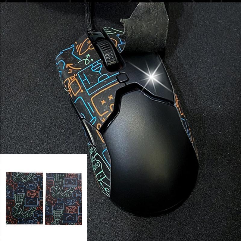 5.12x3.94" DIY Mouse Skin Anti-Slip Grip Tape Self Adhesive Sweat Resistant Pad