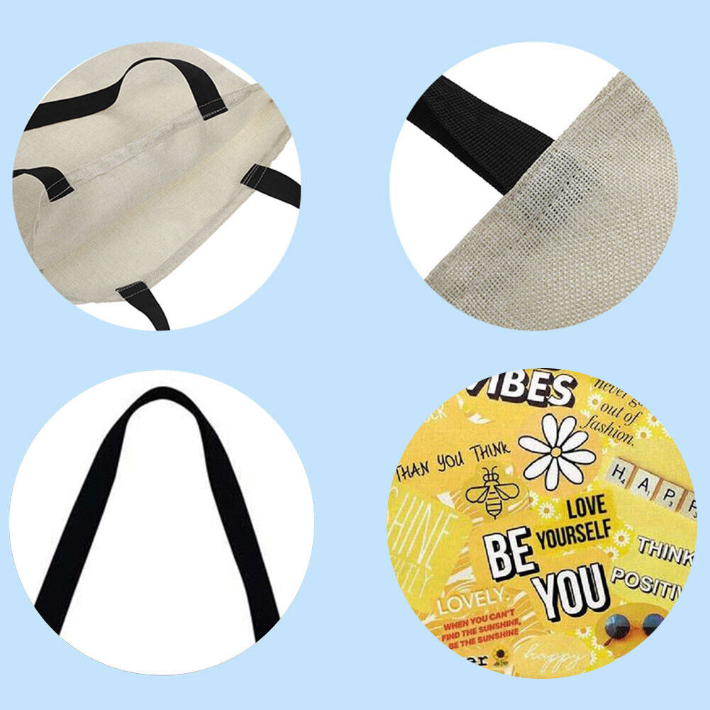 Alphabet graffiti Printed Shoulder Shopping Bag Casual Large Tote Handbag