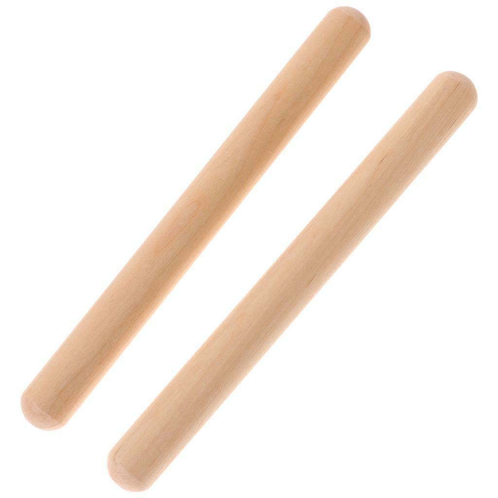 2 Pieces Wooden Percussion Beat Wooden  Children  Play