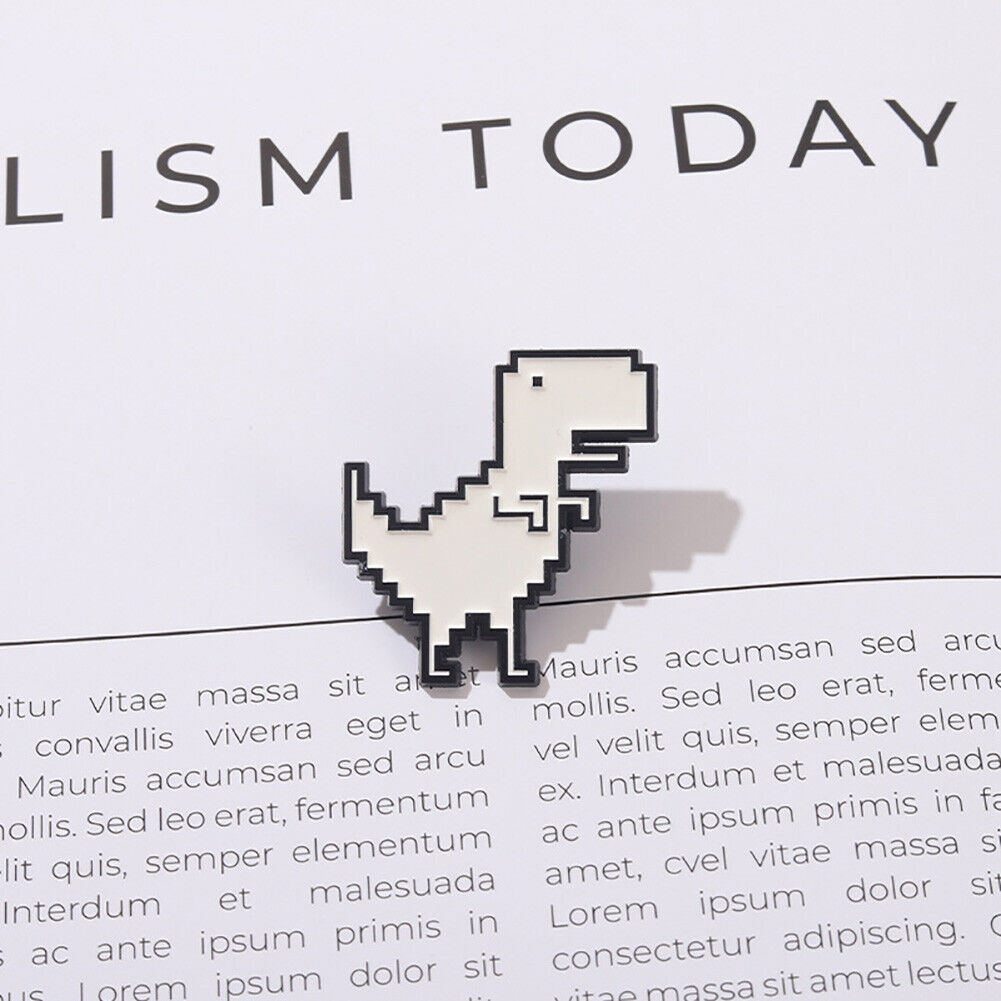Cartoon Tyrannosaurus Dinosaur Enamel Brooch Bag Jacket Clothes Lapel Pins