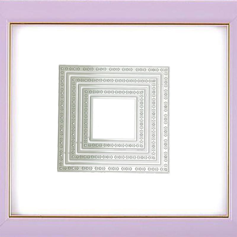 Hollow Square Cutting Dies Photo Album Decoration Accessories DIY Crafts