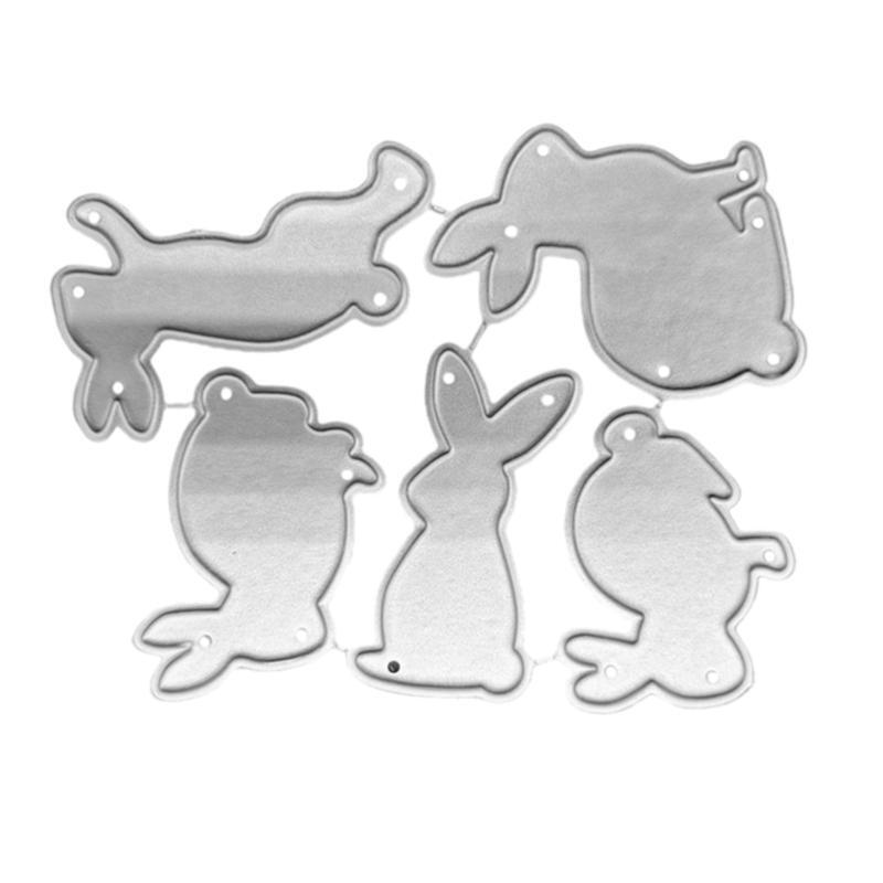 Easter Rabbits Metal Cutting Dies Stencil DIY Scrapbooking Album Paper Card Mold