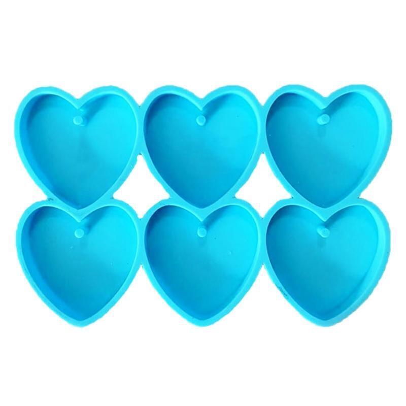 Heart Shape Earring Mold Jewelry Casting Mold Silicone Keychain Diy Crafts Mold