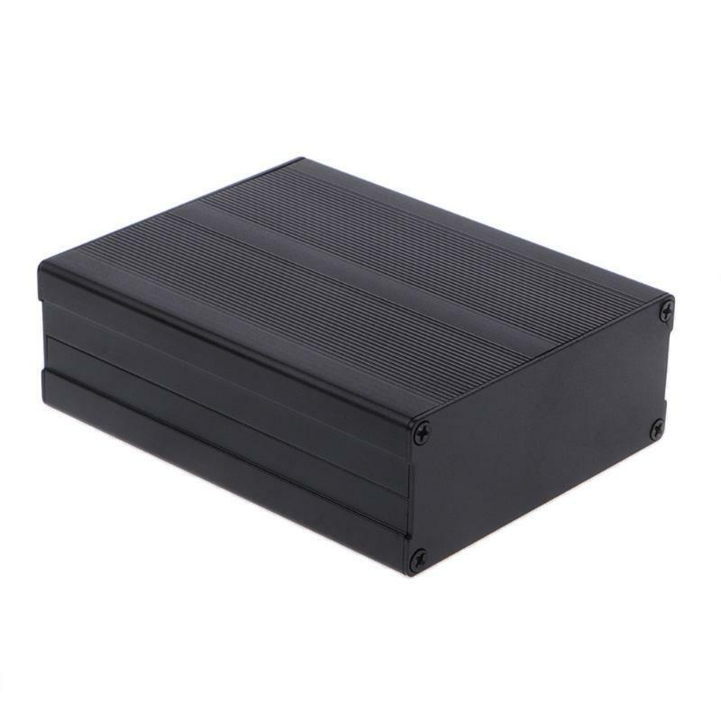 Aluminum Box Enclosure DIY Electronic Project Black Instrument Case 120x97x40mm