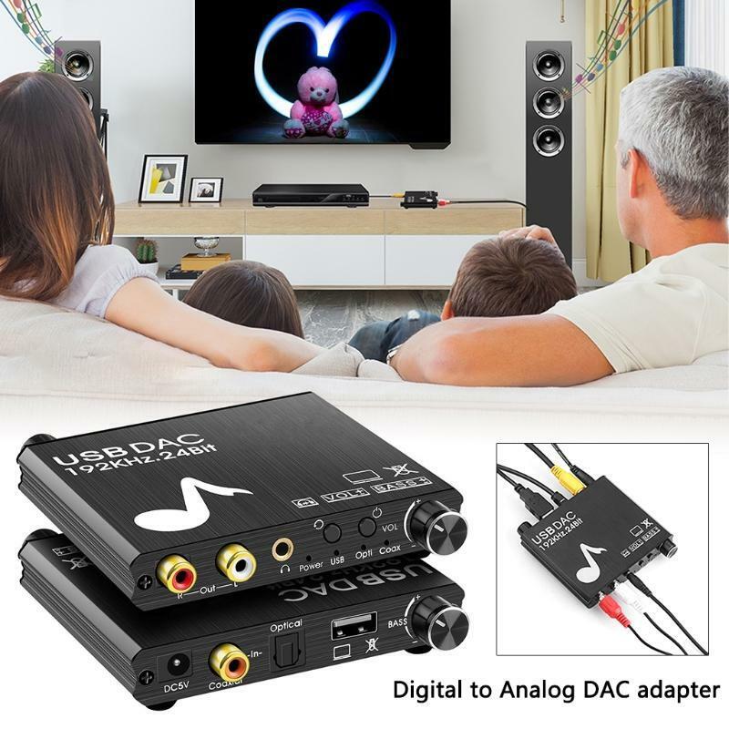 Digital to analog audio converter USB sound card digital audio converter