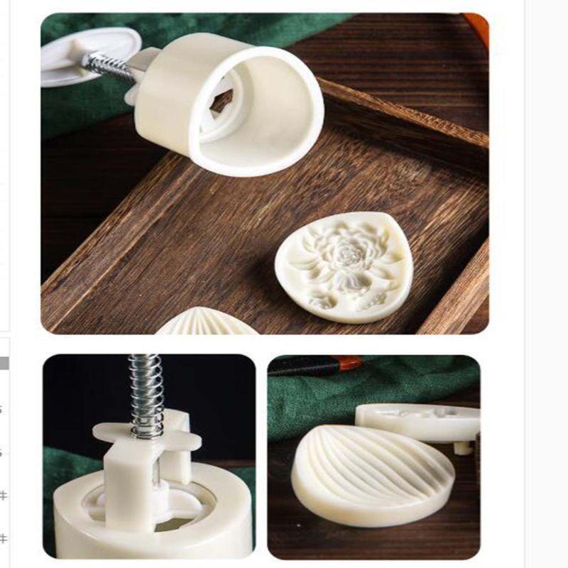 Cookie Stamp Moon Cake Maker Moon Cake Mould Thickness Adjustable Flower Shell
