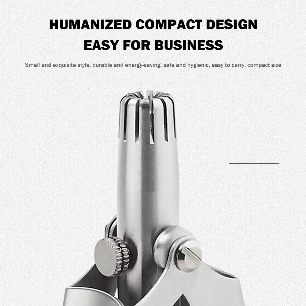 Washable Manual Nose Hair Trimmer Stainless Steel Nasal Ear Hair Shaver