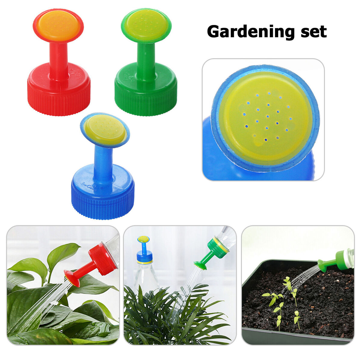 3 Pack Bottle Cap Sprinkler Nozzle, 28mm Caliber Bottle Mist Watering Head