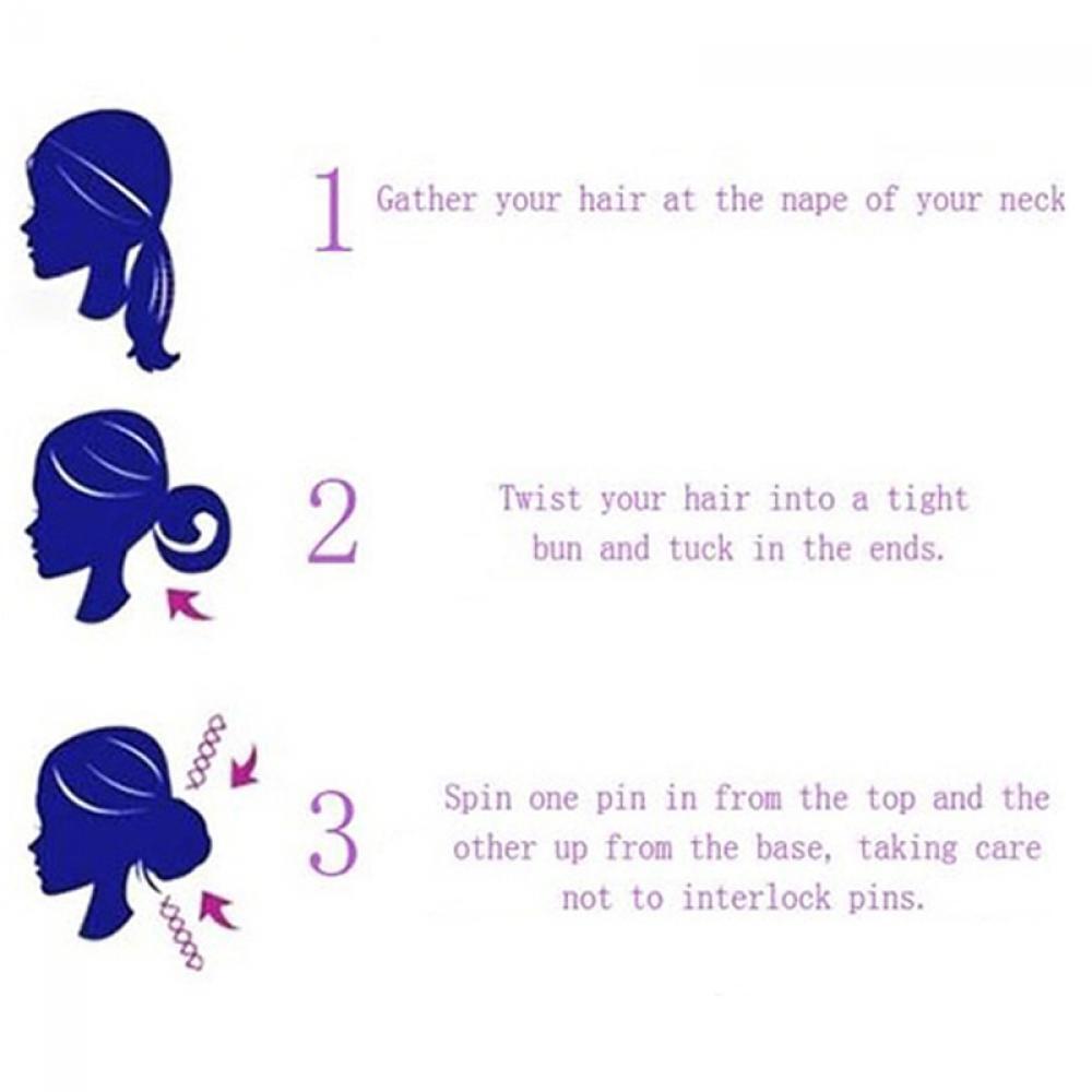 5pairs Cute Women Screw Bobby Spiral Spin Barrette Hairpin Twisted Hair Clip