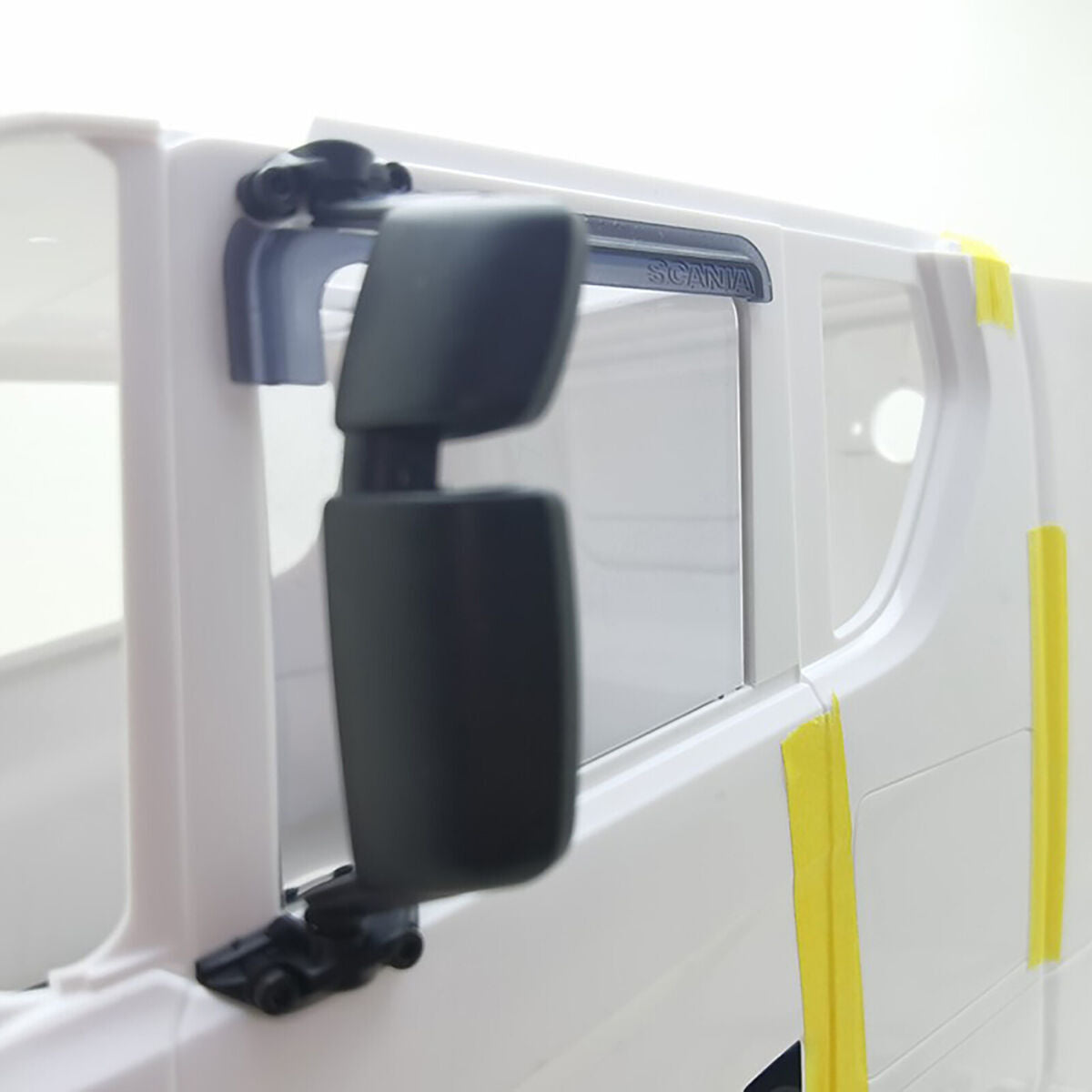 For Tamiya 1/14 Scania 770s A Pair Of Car Windows Ventilationboard & Rain Visor