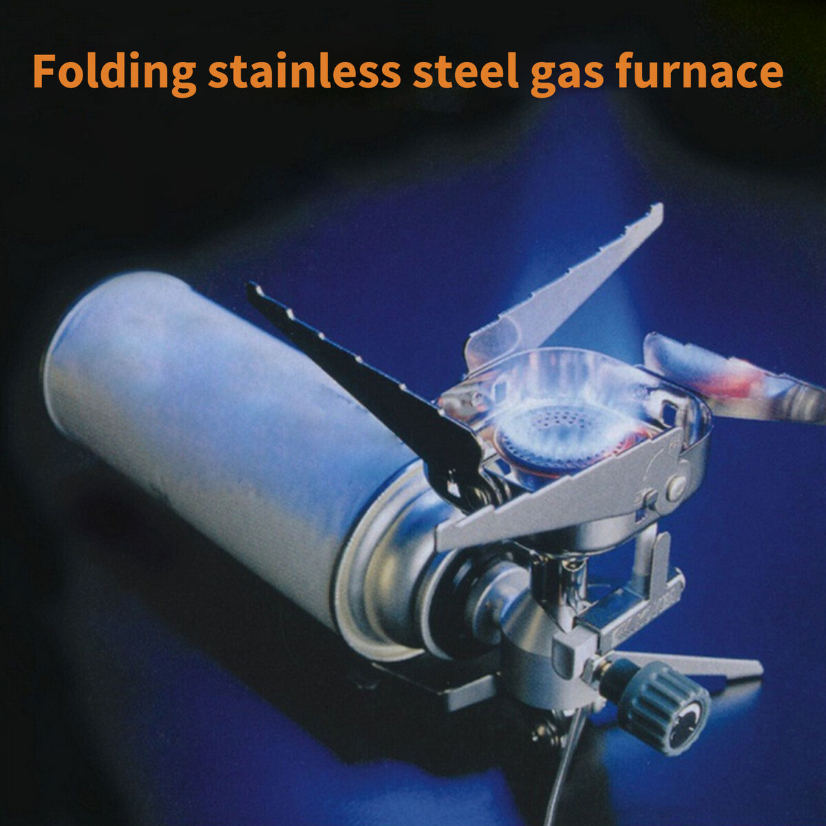 Outdoor Gas Stove Portable Stainless Steel Cooking Stove for Hiking Picnic