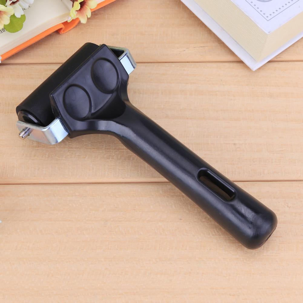 Black Rubber Roller Brush Rubber Roller DIY Painting Craft Tools(6cm)