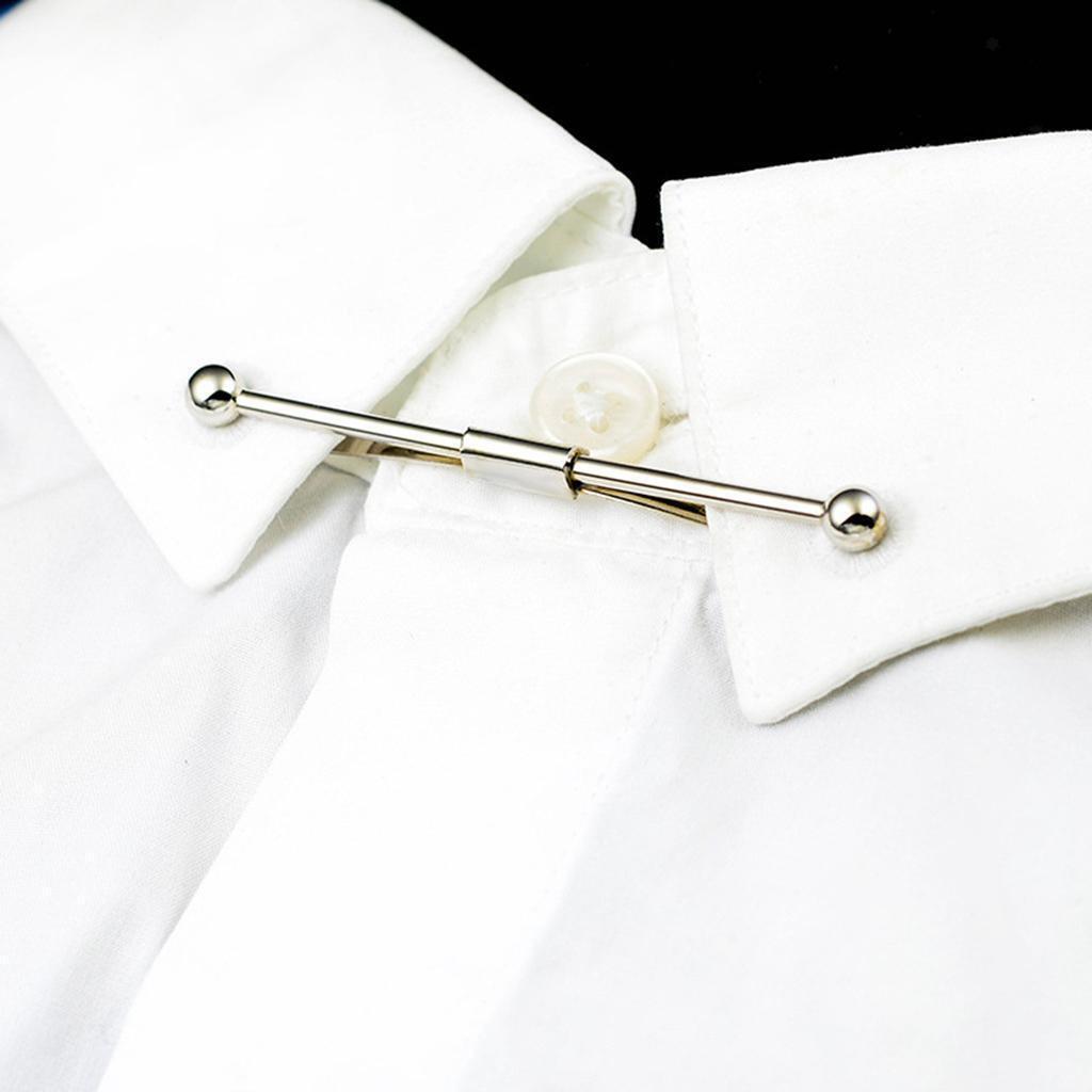 Tie Collar Pin Necktie Shirt Clip Bar Brooch Formal Suit Jewelry Gifts 6.2cm