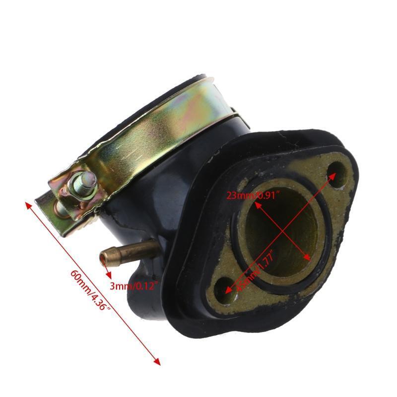 Inlet Joint Manifold Intake Pipe Pit Bike For GY6 125cc Roundslide Carburetor
