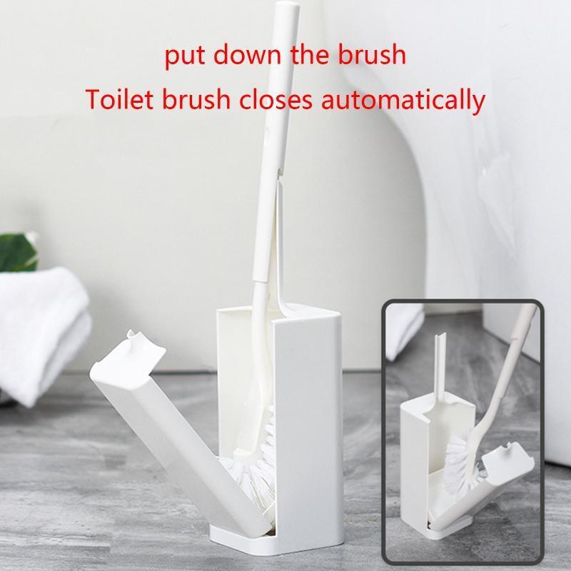 Toilet Brush with Storage Base Multipurpose Cleaner Portable Reusable