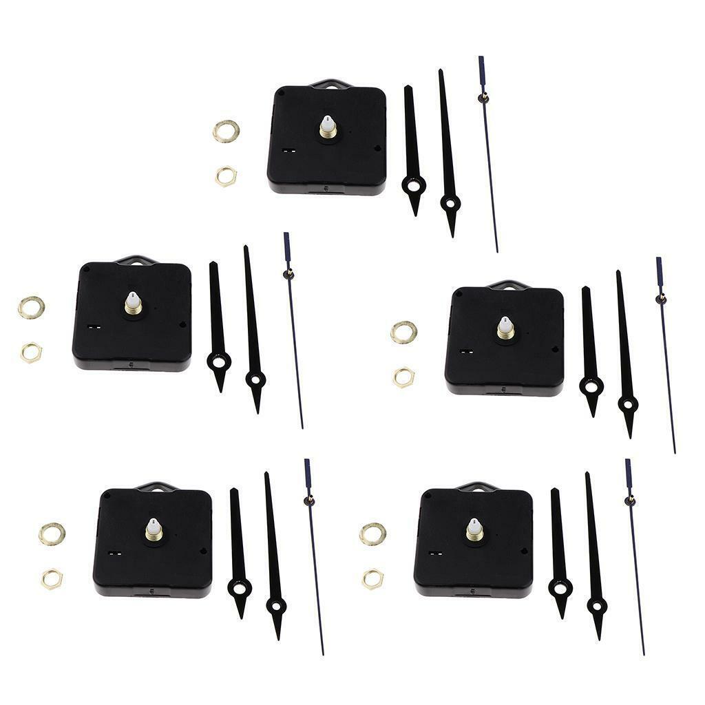 5Pcs   Quartz Clock Movement Mechanism Long Pointer DIY