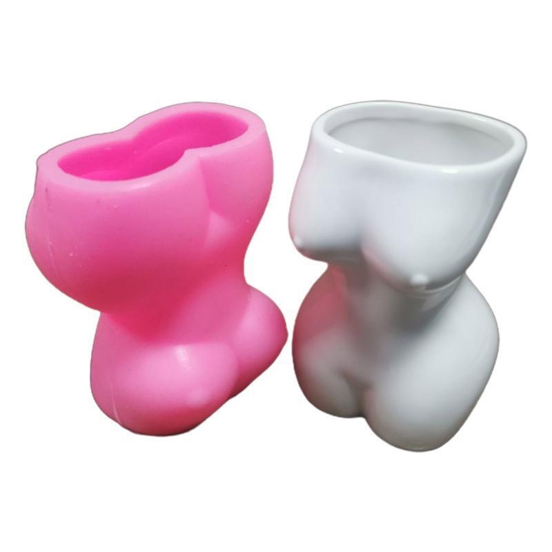 DIY Craft Body Flowerpot Molds Pen Holder Mold for DIY Craft Jewelry Making