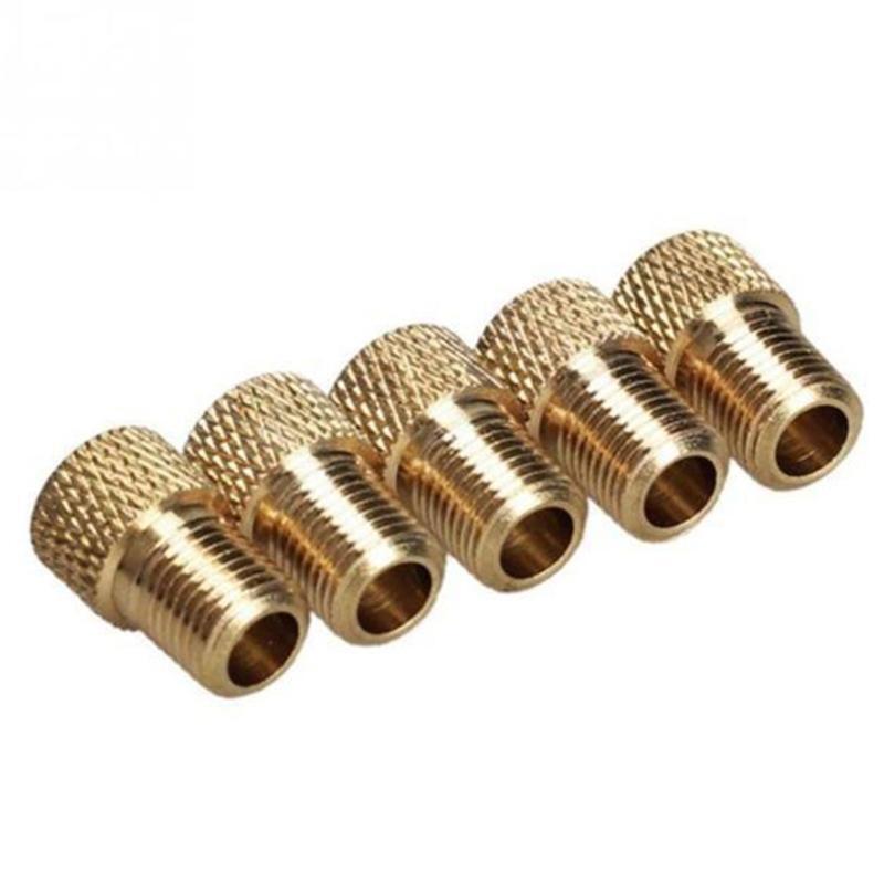 Presta to Schrader Brass Aluminum Alloy Bicycle Valve Adapter Converter Adapter