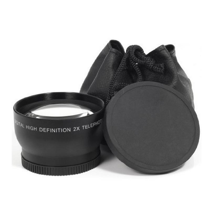 52mm Professional Teleconverter Lens with Lens Cap & Storaeg Bag 2.0x Maginify