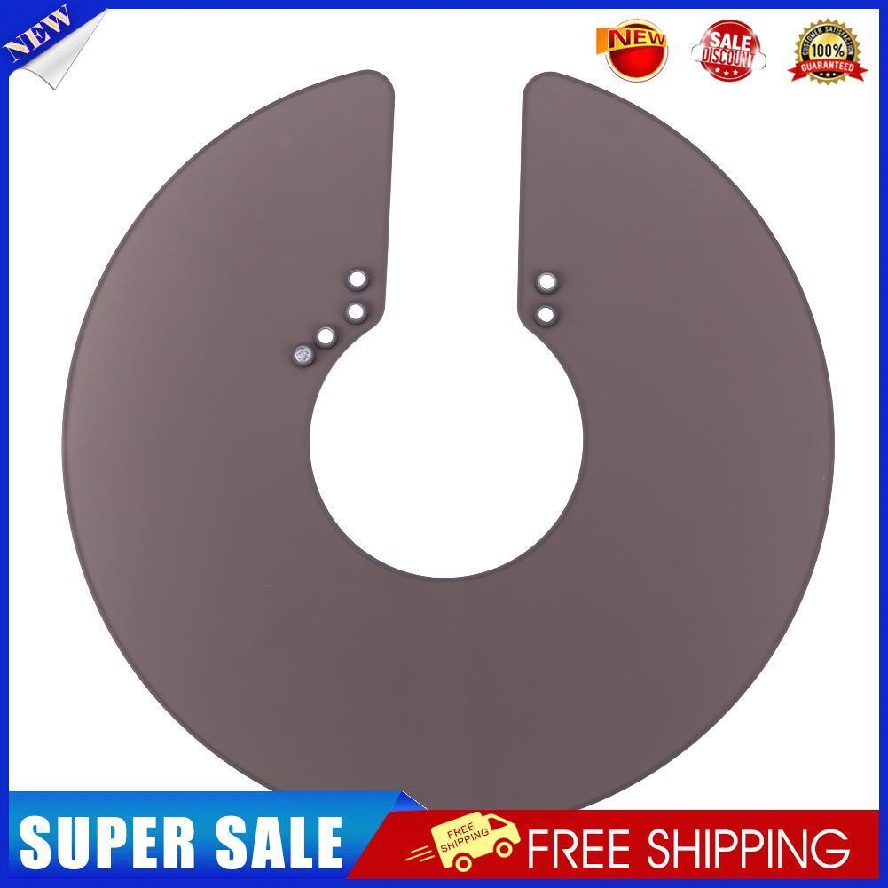 Haircut Shawl Neck Cape Silicone Neck Shield for Hair Coloring (Black)