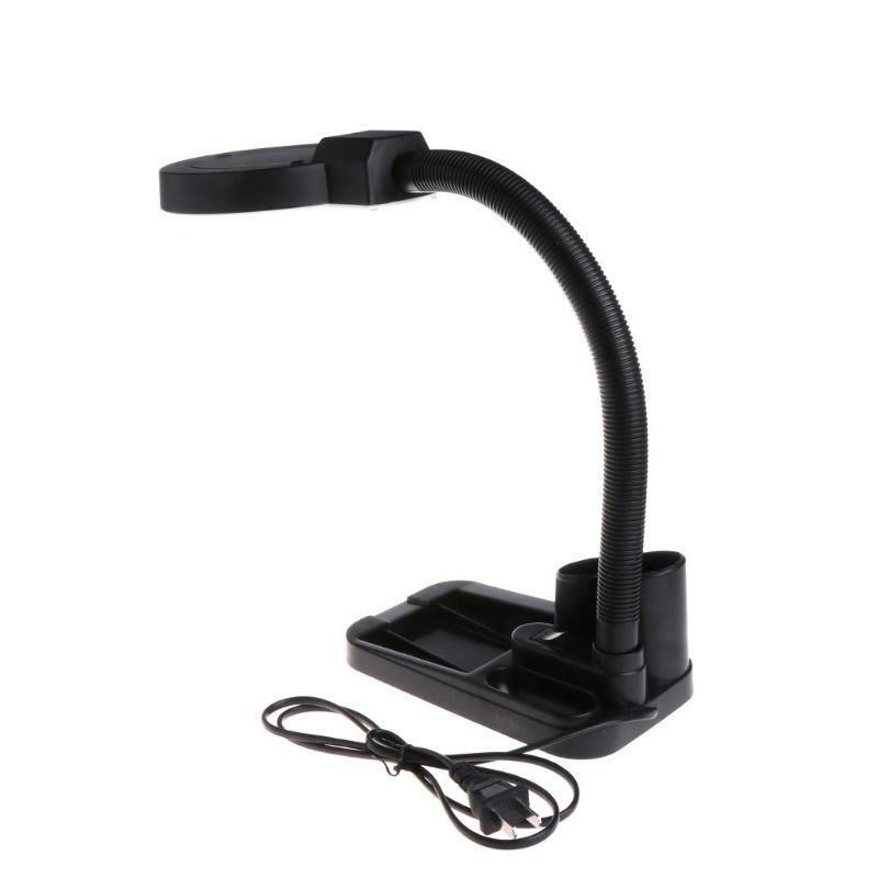 5X 10X Magnifier Magnifying Glass Desk Lamp Repair Tools With 40 LED Lighting
