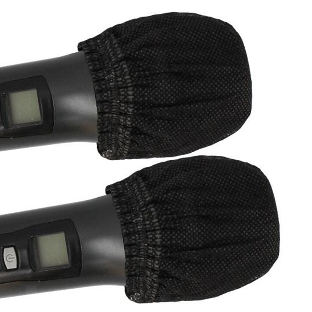 200x Disposable Non-woven Microphone  Handheld Mic Sanitary Filter s