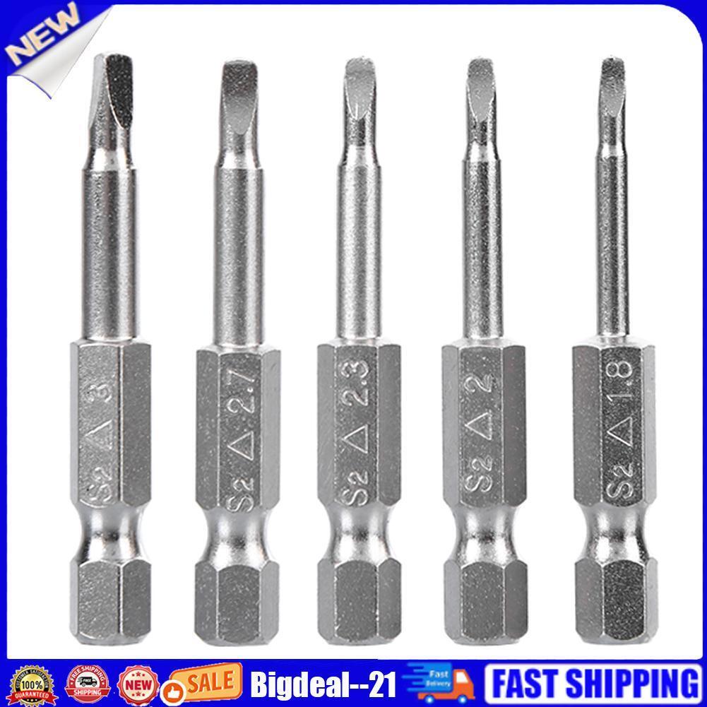 5pcs Triangular Screw Bits Magnetic Electric Screwdriver Bits Hand Tool Set