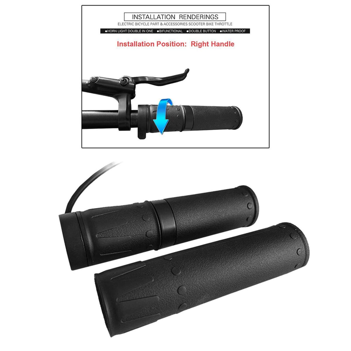Throttle Grips Speed Control Thumb Throttle Conversion E Bikes for Scooter