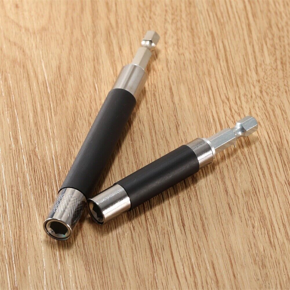 80mm-200mm Extended Shaft Power Screwdriver Holder Drill Bit Adapter Hex Shank