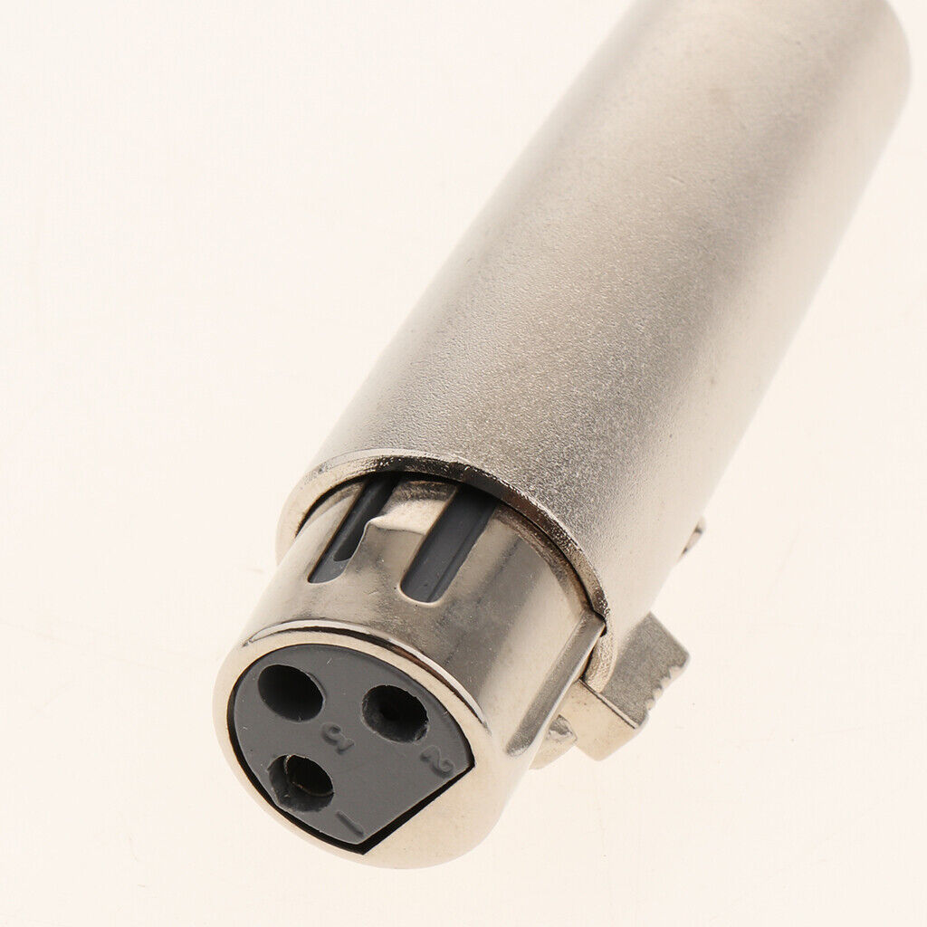 Premium 2 Pieces 6.35mm Mono Male Jack To 3 Pin XLR Female Audio Connector